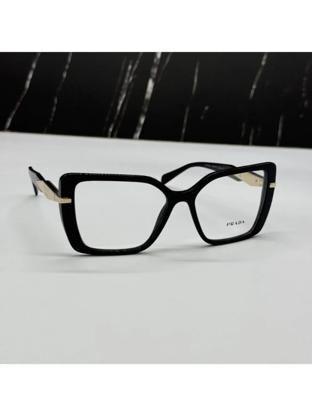 NWT Prada PR03ZV 1AB1O1 Black Butterfly Women Eyeglasses PR 03ZV